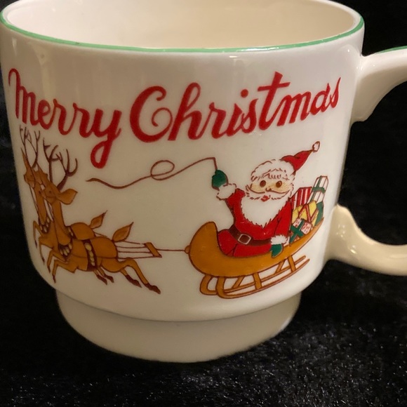 Homco Vintage 1950’s Collectible Christmas Cups - Picture 7 of 16